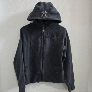 Lululemon scooba zip hoodie thick and heavy, grey size 6